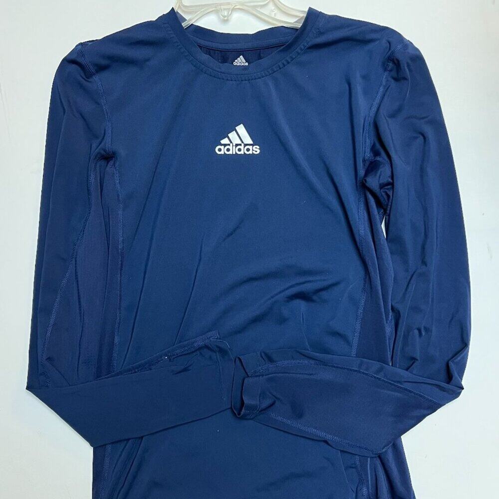 Adidas Techfit Long Sleeve Athletic Shirt – Size Small – Navy Blue (Men’s/Women’